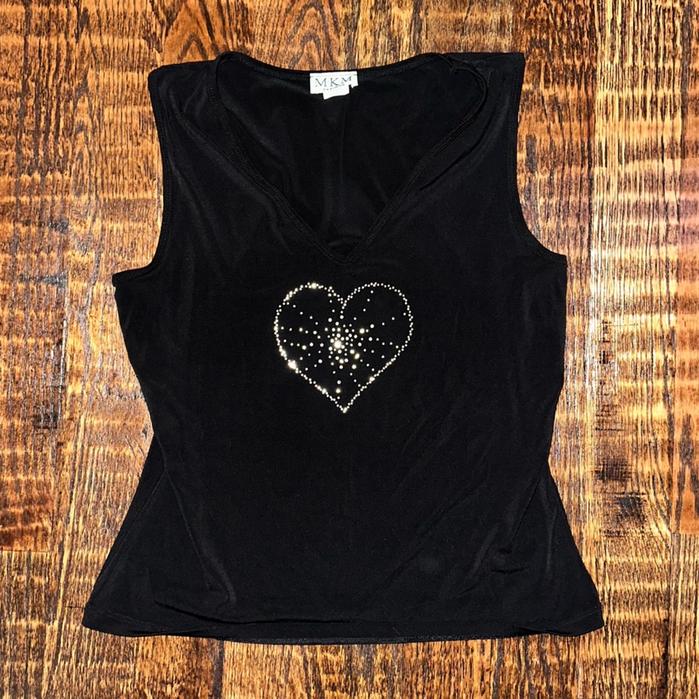 Beaded Heart Top